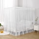 thumbnail image 3 of Cortina de cama WANFASO de gasa blanca para cama de matrimonio, 3 of 6