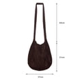 thumbnail image 2 of Bolso bandolera de gran capacidad para mujer bandolera de compras informal tejida para mujer, 2 of 6