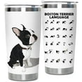 thumbnail image 6 of Boston Terrier Stainless Steel Tumbler with Lid 20oz Funny Bulldog Vacuum Insulated Tumbler Ideal Gifts to Dog Mom, Dad, Kids, Water Coffee Cup Travel Mug Home Office Outdoor Mug, 6 of 6