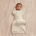 thumbnail image 3 of Love to Dream Swaddle Up Fleece 1.5 TOG Baby Sleep Sack, Arms Up Design, Twin Zipper, Medium 13-19 lbs, Oat Twigs, 3 of 3