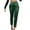 Green-01, variant on REALiKUN Women's Satin Pants Dress Casual Pleated Pull on High Waist Pants Baggy Front Tapered Trouser