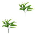 thumbnail image 1 of Injueey Plantas artificiales para interiores o exteriores con decoración de jardín de flores artificiales de bajo mantenimiento 21 Gran hoja 21Gran hoja persa 2piezas, 1 of 6