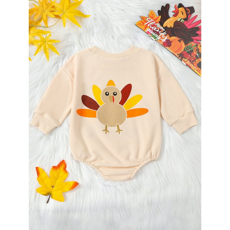 Sunisery My First Thanksgiving Baby Boy Girl Sweatshirt Bubble