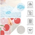 thumbnail image 4 of Dreamtimes Bath Mats Toiletry Mat Cartoon Cherry Print, Bath Mats for Bathroom Non-Slip Super Soft Absorbent Microfiber Bath Rugs, Bathroom Rugs for Bathroom Floor, Tub and Shower, 24"x16", 4 of 4