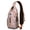Citrus-2, variant on Ink Sketch Style Crossbody Backpack with Rustic Tribal Accents, Lightweight Sling Bag