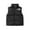 #125-Black, variant on Favoffer Winter Unisex Kids' Quilted Sleeveless Vest Stand Collar Color-Block Cotton Warm Sports Casual Jacket Outdoor Play Boys Girls Teen 2-15Y
