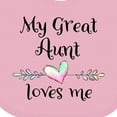 thumbnail image 4 of Inktastic My Great Aunt Loves Me Heart Boys or Girls Baby Bib, 4 of 4