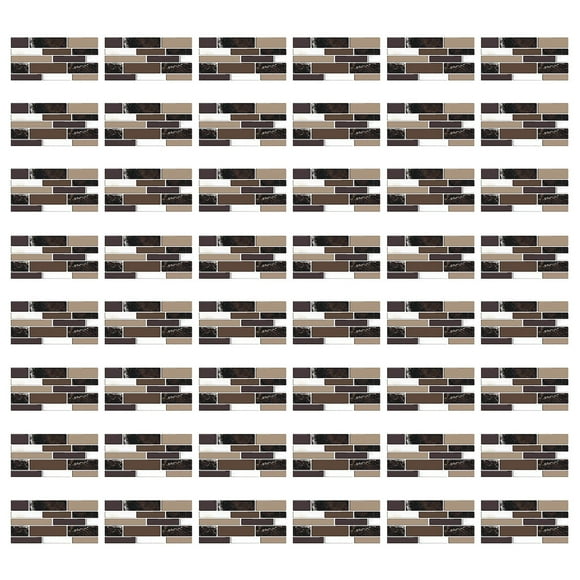 Dvkptbk Wall Stickers Imitation Wall Tiles Crystal Film Tile Sticker Adhesive Floor Sticker Hot Home Decor on Clearance