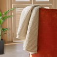thumbnail image 2 of Waffle Weave Throw Blanket 100% Cotton Throw Blanket 50"x60" for Spring & Summer Luxury Lightweight Breathable and Skin-Friendly Blanket for Couch Bed and Office, 2 of 11