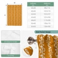 thumbnail image 6 of Orange Spring Leaves Tie Up Curtains for Windows, Balloon Window Shades, Pastoral Botanical Striped Flowers Kitchen Window Treatments Roll Up Curtain for Basement/Nursery 52"x45", 6 of 8