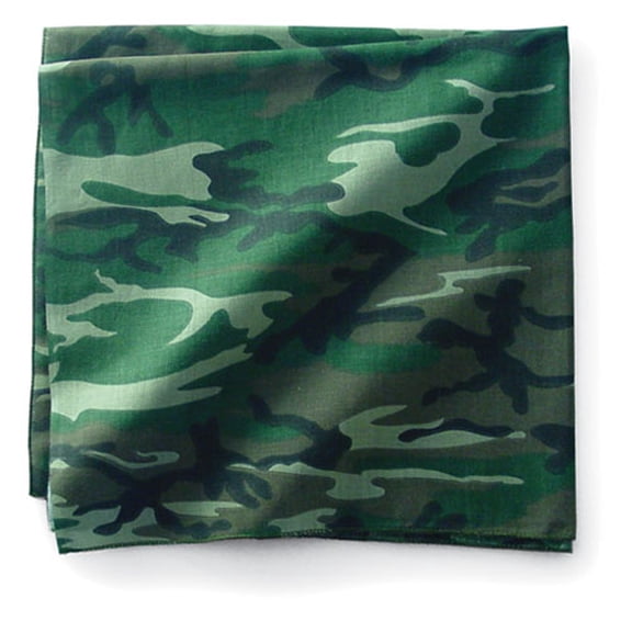 Zan Headgear Deluxe Bandana Woodland Camo