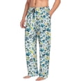 thumbnail image 6 of Sikiie Floral In Teal Pajama Pants Men, PJ Bottoms, Sleep & Lounge Pants-Small, 6 of 6