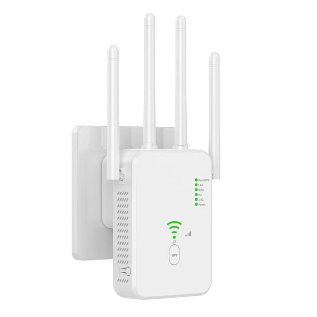 Repetidor de router WLAN con alcance de 1200 Mbps y amplificador de señal WIFI. Punto de acceso.