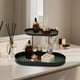 thumbnail image 4 of Double Layer Iron Storage Tray Organizer, Jewelry Perfume Makeup Display Rack, Tabletop Countertop Bathroom Kitchen Shelf, Decorative Metal Holder for Cosmetics Accessories Rings Earrings Keys, 4 of 7