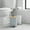 Light Blue, variant on Navy Blue Trash Can with Bamboo Lid and Pedal, 2.5L Capacity