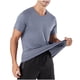 thumbnail image 2 of Tops para hombre, blusas y camisas de manga corta con cuello redondo para hombre, camisetas casuales holgadas deportivas transpirables de media manga de color liso para hombre, blusas de manga corta c, 2 of 9