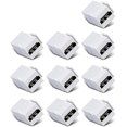 thumbnail image 2 of Victek 10-paquete HDMI Keystone femenino a acoplador femenino para placa de pared-blanco, HD-9523, 2 of 2