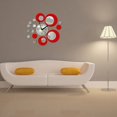 thumbnail image 3 of Reloj de pared DIY, reloj de pared 3D sin marco, gran diseño moderno, adhesivo decorativo, kit de reloj de pared DIY para dormitorio, sala de estar, decoración del hogar, reloj de pared para, 3 of 6