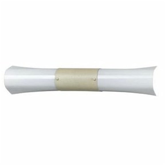 Cal Lighting 5.5" Metal Vanity Light with Frosted Acrylic Plate in White/Beige