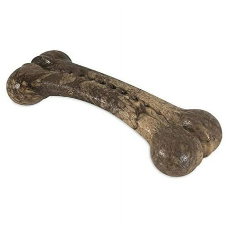 UPC: 0850000085879 | Pet Qwerks Wishbone BarkBone – Nylon Chew Toy for Aggressive Chewers – Bacon Flavor – 8.25