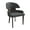 Grey, variant on LeisureMod Modern Dining Chairs – Leather Seat with Curved Open Back & Rubberwood Legs, Contemporary Kitchen Side Chairs, Ethos Collection in White