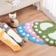 thumbnail image 5 of Alfombra de baño, alfombra para puerta, alfombra para baño, alfombrilla antideslizante con forma de pata, absorbente de agua, de secado rápido, lavable, duradera, 40 cm x 60 cm (gris), 5 of 7