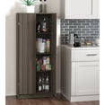 thumbnail image 3 of Pantry Cabinet Cupboard with Adjustable Shelves for Kitchen, Gray, 3 of 3