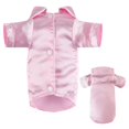 thumbnail image 1 of Camisa para perro MEEYI, ropa de dormir suave de seda con solapa, rosa M, 1 of 5