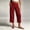 Red, variant on Women's Straight Leg Pants Baeitkot Women's Fashion Imitation Elastic Waist Casual Pocket Straight Leg Cropped Pants Blue M