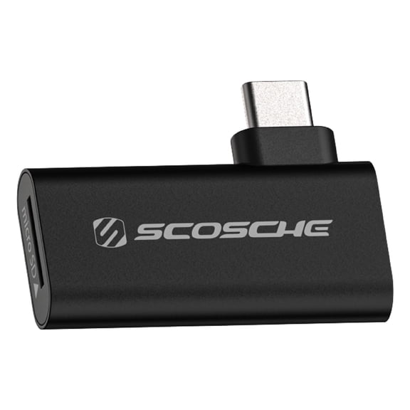 Scosche MCRA-RP1 Strikeline High-Speed 3.0 USB-C MicroSD Memory Card Reader for Micro SD, SDHC and SDXC