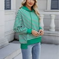 thumbnail image 7 of Ashirexll Hoodies for Women, Oversized Hoodies for Women, Ladies' Long Sleeve Hoodies with Pockets Fashion Striped Sweatshirts Pullover for Fall, 7 of 7