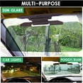 thumbnail image 5 of Zhourta Windshield Sun Visor Extender Day and Night Mode Light Beam Resisting Clear Visibility UV Protection Acrylic Automobile Sunshade Goggles Polarized Sun Visor for Car, 5 of 9