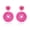 Hot Pink, variant on Hot Pink Beaded Earrings For Women Statement Seed Bead Dangle Summer Beach Fuschia Earrings Bohemia Earring For Gift