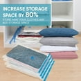 thumbnail image 2 of XINQIHANG Vacuum Storage Bags, 10 Jumbo Space Saver Bags Vacuum Seal Bags with Pump, Space Bags, Vacuum Sealer Bags for Clothes, Comforters, Blankets, Bedding, 2 of 7