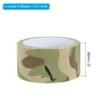 thumbnail image 2 of Uxcell Camouflage Tape 2" x 5.5 Yards, Self Adhesive Protective Camo Tape Wrap Waterproof Bandage, Light Camo, 2 of 5