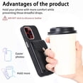 thumbnail image 3 of Compatible with iPhone 16 Wallet Case with Credit Card Holder, 360° Rotation Ring Holder Stand, Back Flip Premium Leather Shockproof Cover for iPhone 16,Black, 3 of 14