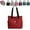 Red, variant on Large Capacity Water Repellent Multi Pocket Nylon Shoulder Bag, Waterproof Tote Bags for Women, Large Handbags Purses for Work Travel, Fashion Women Tote Shoulder Bag