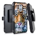 thumbnail image 1 of DALUX Hybrid Kickstand Holster Phone Case Compatible with Stylo 5 / Stylo 5 Plus - Dominant Tiger, 1 of 1