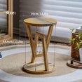 thumbnail image 2 of ﻿Round Coffee Table Wooden Tensegrity End Table Nightstand Floating Side Table for Living Room Indoor Decor,Fit Most Home, 2 of 7