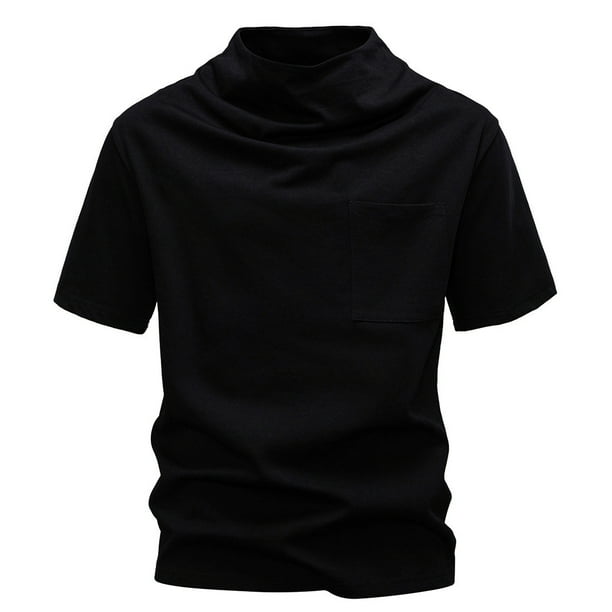 Camisetas de Verano para Hombre Manga Corta Muscle Beefy Basic Tee, Cuello Redondo de Color Sólido Top de la Blusa de Poliéster