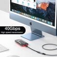 thumbnail image 3 of USB4 Extension Cable 1ft, USB C 4.0 Extension Cable Male to Female Supports 40Gbps Data Transfer, 100W Fast Charging, Single 8K and Dual 4K Video, Compatible with 15 Pro Max, MacBook, Dell XPS, 3 of 6
