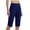 84#Blue, variant on Shorts for Women Knee Length with Pockets High Waisted Stretch Long Bermuda Shorts for Summer Dressy Casual White XL