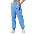 thumbnail image 7 of Lovzfmll Jogger Pants for Women, Heart Paw Print Casual Drawstring with Pocket, Loose Ankle Length Joggers Gray, 2XL, 7 of 7
