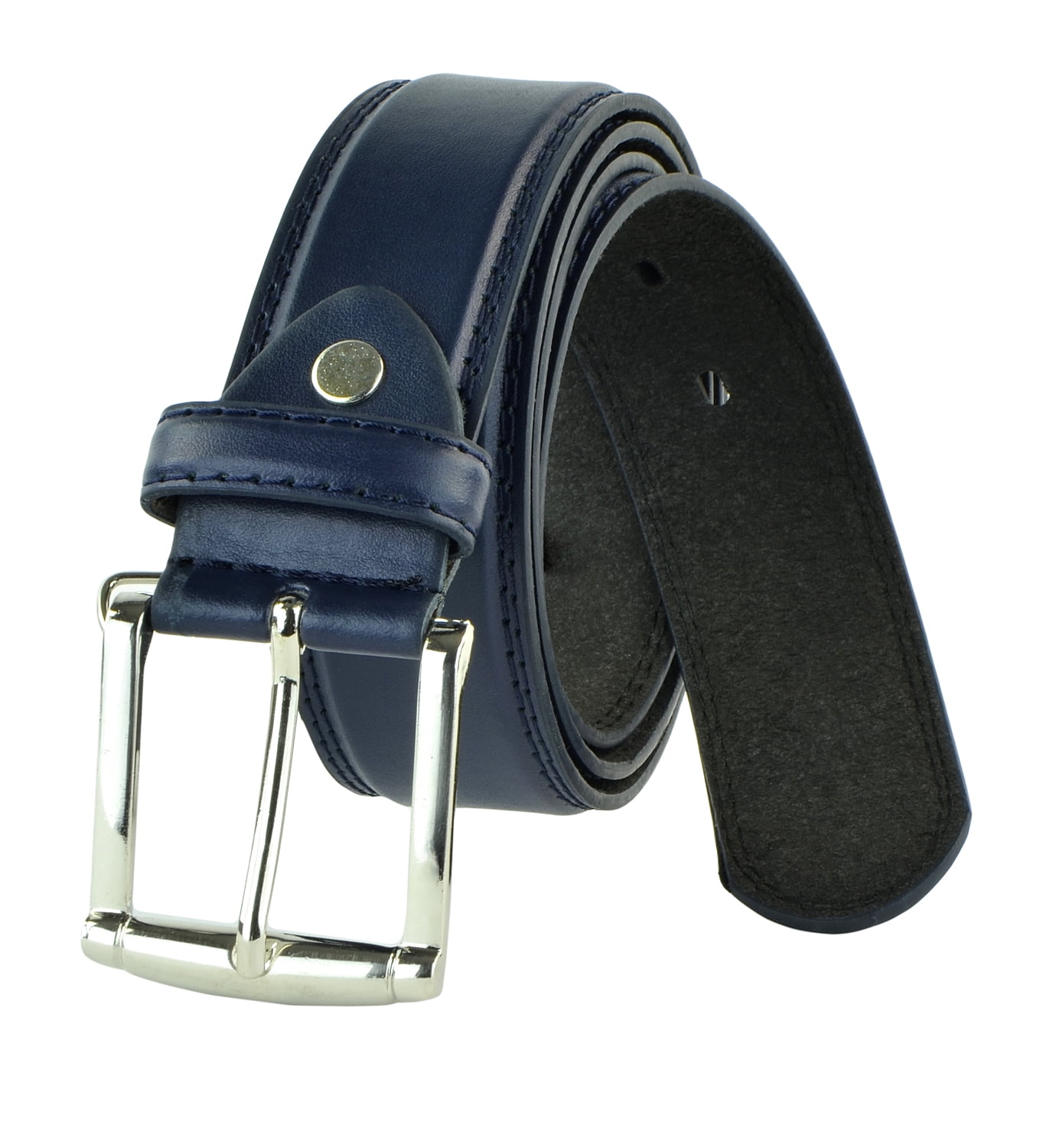 Moda Di Raza - Men's Classic Leather Belt - 1.5 Inch Width - Square ...