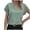 D-Mint Green, variant on Womens Summer Tops V Neck T Shirts Cap Sleeve Business Casual Outfits Loose Fit Beach Vacation Clothes Basic Tees