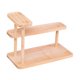 thumbnail image 1 of Organizador de escritorio, especiero, elegante soporte de papelería de 3 niveles, organizador de cosméticos marrón, 1 of 9