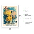thumbnail image 2 of Saxoléine Lamp Oil - White Lampshade - France - Vintage French Advertising Poster by Jules Chéret c.1895 - Fine Art Matte Paper Print (Unframed) 24x32in, 2 of 4