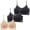 Multicolor #4, variant on 3 Pack Ultra Thin Ice Silk Seamless Bra Set For Women Wire Free Minimizer Cooling Sleep Bra Adjustable Thin Strap Back Smoothing Breathable Summer Bra Multicolor #16 M