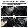 thumbnail image 5 of Yuyamidu Blue Sea Turtle Car Center Console Armrest Cushion Auto Decorative Accessories Hibiscus Armrest Cushion Pad Protector Soft Car Armrest Cover Fit for Most Vehicles, 5 of 7