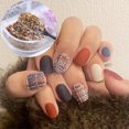 thumbnail image 4 of 5g Nail Art Powder Grain Effect Non-Floating Colorful Winter Woolen Nails Powder Knit Dust for Manicure, 4 of 8